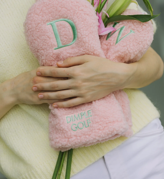 Shearling Golf Headcover Pink