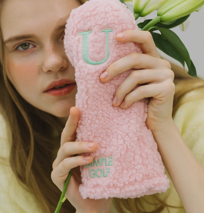 Shearling Golf Headcover Pink