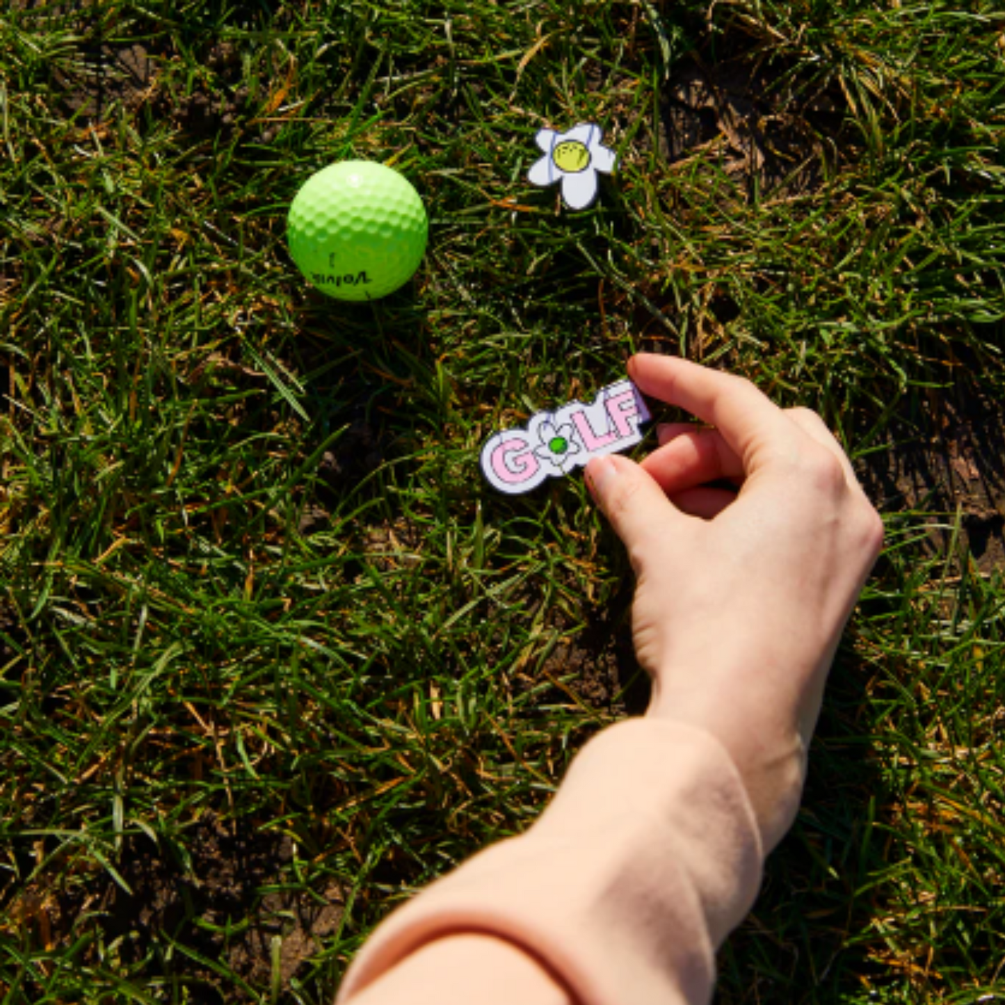 Dimple Golf Flower Ball Marker
