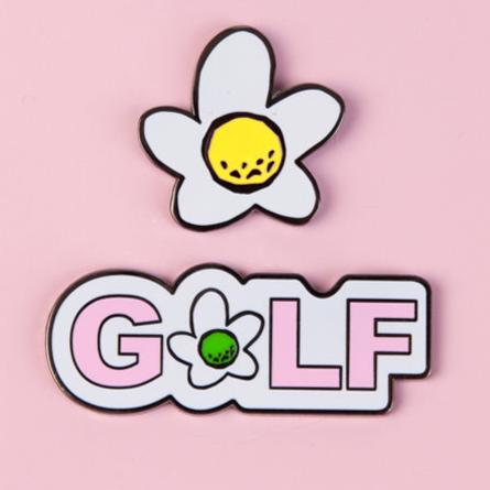 Dimple Golf Flower Ball Marker
